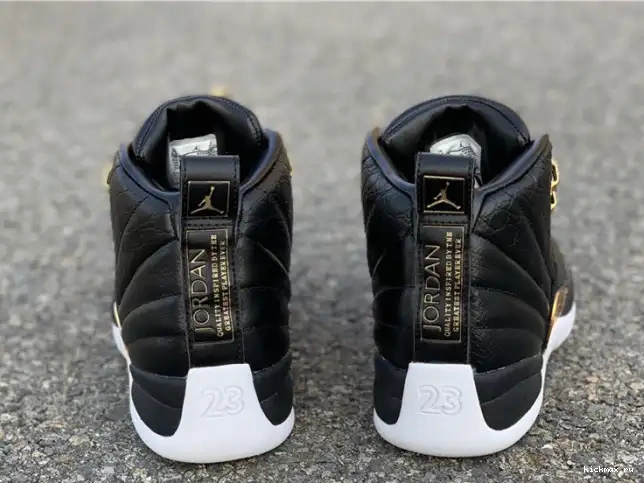 Rep Kickmax Air AO6068-007 Black 12 Gold-White Metallic Jordan Retro 'Reptile' 0512